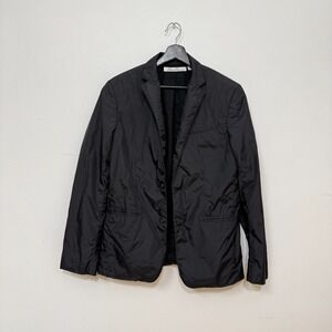 Kenneth Cole New York Men's Lightweight Blazer Jacket Gray Size 38 Nylon Lined